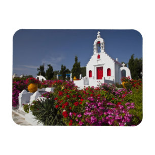 Magnet Flexible Grèce, Mykonos, Jolie petite chapelle au