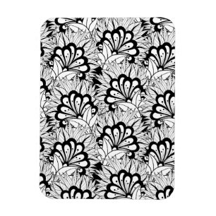 Magnet Flexible Griffonnage de motif de fleur