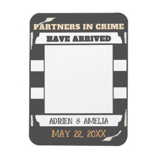 Magnet Flexible Gris et blanc rayures Twin Baby Faire-part