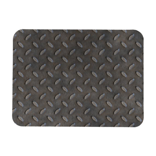 Magnet Flexible Gris texturé métal industriel (Horizontal)