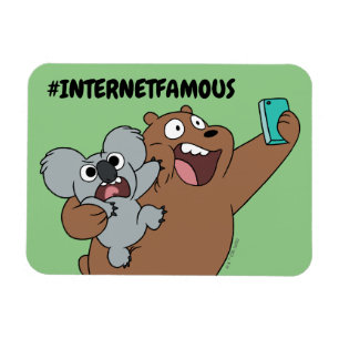 Magnet Flexible Grizz & Nom Nom - #InternetFamous