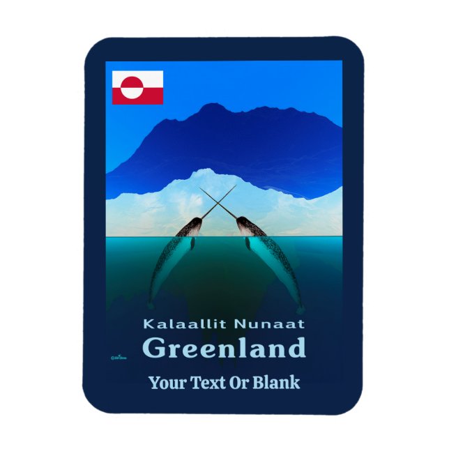 Magnet Flexible Groenland - Narwhal (Vertical)