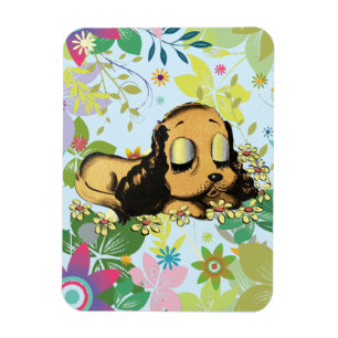 Magnet Flexible gros oeil dormir Chien Chien Chien Chien Chien Chi