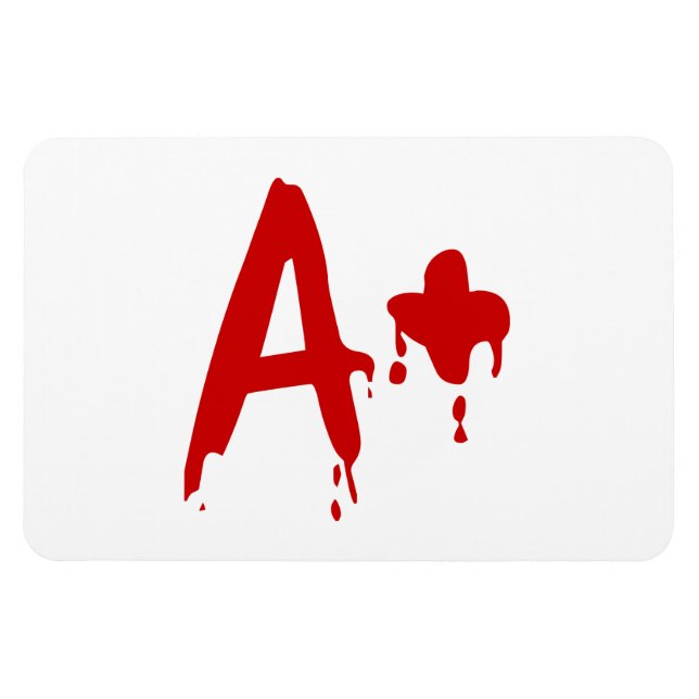 Magnet Flexible Groupe sanguin A+ Positif #Hôpital d'horreur (Horizontal)