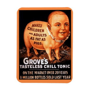 Magnet Flexible Groves Tonic fait des enfants et des adultes gras 