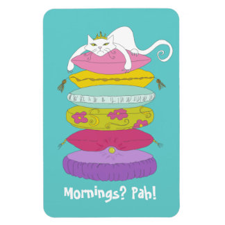 Magnet Flexible Grumpy princess cat et pea caricature aimant frigo