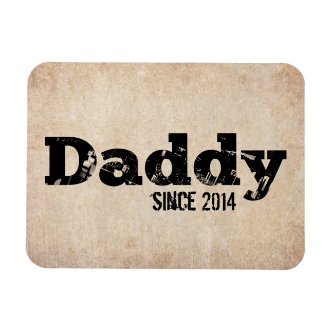 Magnet Flexible Grunge Daddy Depuis 2014 (Horizontal)