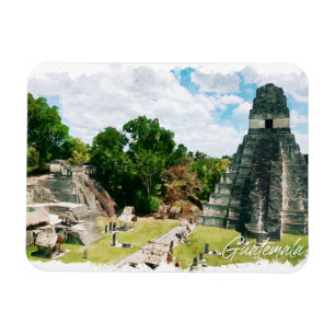 Magnet Flexible Guatemala Aztec Temple Voyage