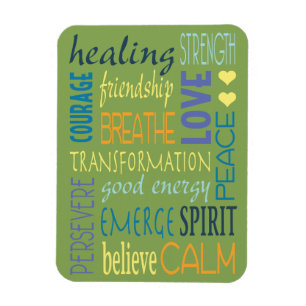 Magnet Flexible Guérir les mots et encourager