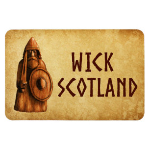 Magnet Flexible Guerrier Viking de Wick en Écosse