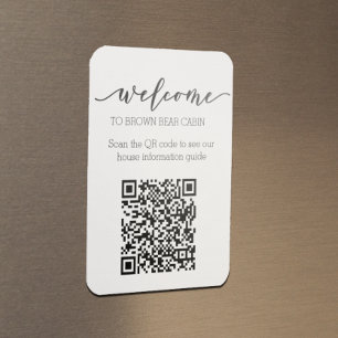 Magnet Flexible Guide STR Code QR Guide d'information Location de