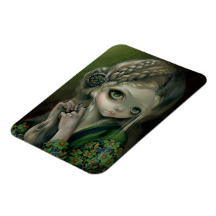 Magnet Flexible "Guinevere aimant de câble a eu yeux verts"