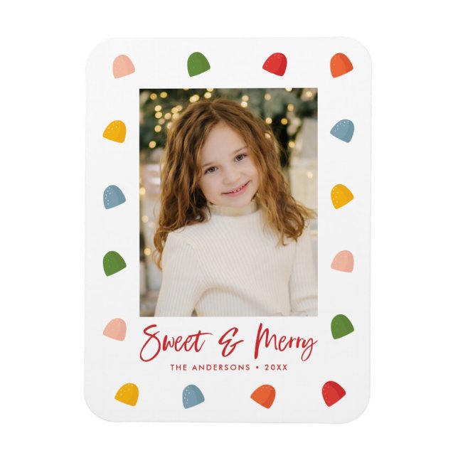 Magnet Flexible Gumdrops doux et merry Photo (Vertical)