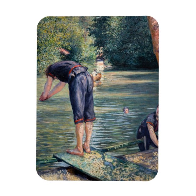 Magnet Flexible Gustave Caillebotte - Bathers, Banque des Yerres (Vertical)