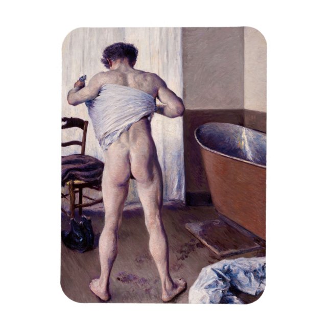 Magnet Flexible Gustave Caillebotte - Homme à son bain (Vertical)