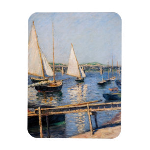 Magnet Flexible Gustave Caillebotte - Voiliers à Argenteuil