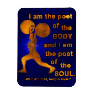 Magnet Flexible Gym Poétif Motivationnel Poète Walt Whitman