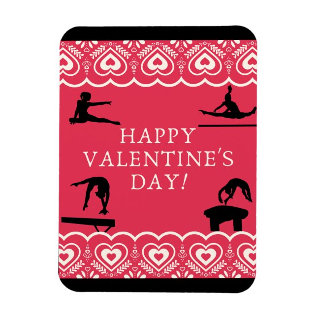 Magnet Flexible Gymnastique Saint Valentin (Vertical)