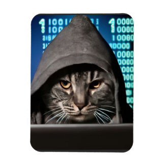 Magnet Flexible Hacker Black Cat