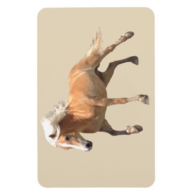 Magnet Flexible Haflinger Horse Magnet. (Vertical)