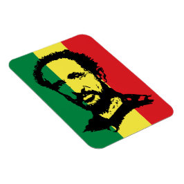 Magnet Flexible Haile Selassie - Rastafara - Reggae Rasta Aimant