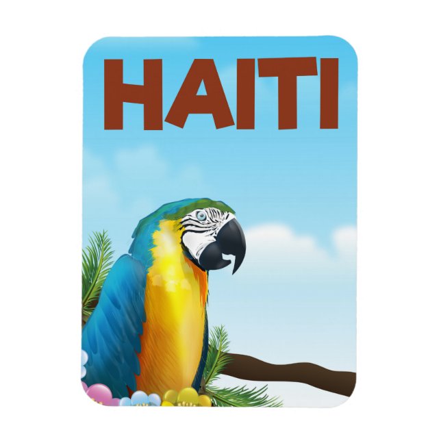 Magnet Flexible Haïti poster Voyage (Vertical)