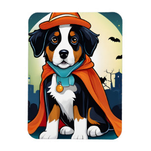 Magnet Flexible Halloween Chien de Montagne Bernese