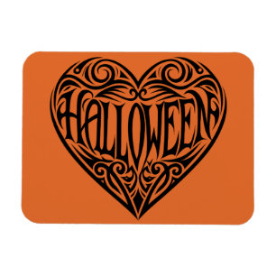 Magnet Flexible Halloween Cœur, Cœur Noir, Vacances
