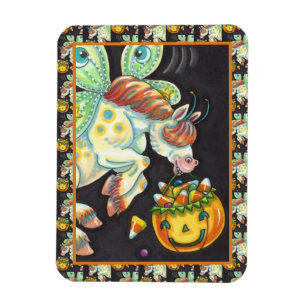 MAGNET FLEXIBLE HALLOWEEN FLYING HORSE CANDY CORN