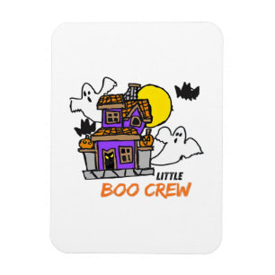 Magnet Flexible Halloween Little Boo Crew Dessiné à la Main