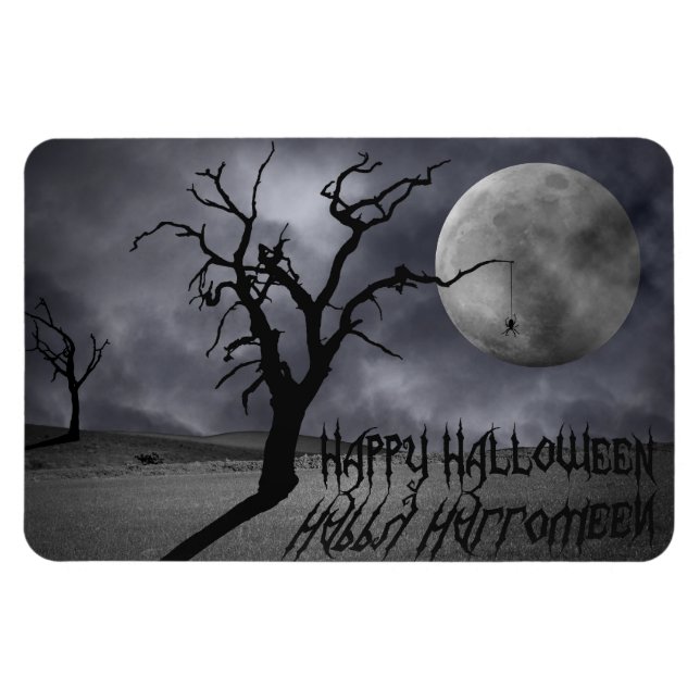 Magnet Flexible Halloween paysager éffrayant (Horizontal)
