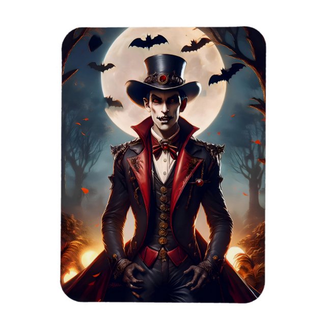 Magnet Flexible Halloween Steampunk Vampire Zombie (Vertical)