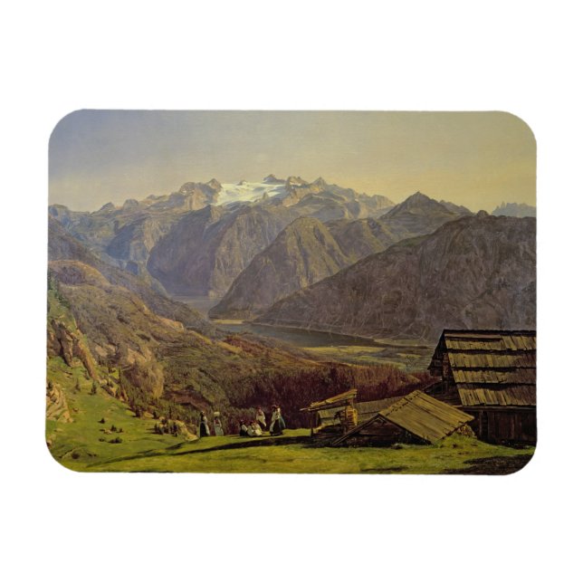 Magnet Flexible Hallstatter-See (huile sur toile) (Horizontal)