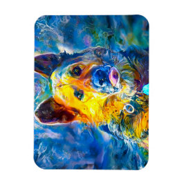 Magnet Flexible Halo : Portrait d'un berger allemand