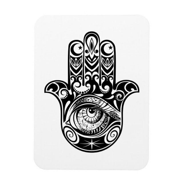 Magnet Flexible Hamsa Hand Zendoodle (Vertical)
