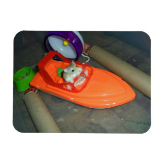 Magnet Flexible Hamster sur un bateau