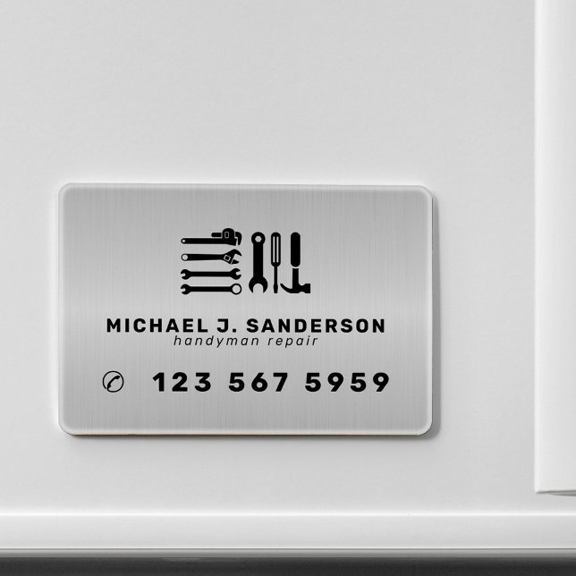 Magnet Flexible Handyman professional repair services metal (Créateur téléchargé)