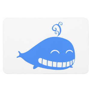 Magnet Flexible Happy Blue Whale