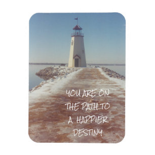 Magnet Flexible Happy Destiny Inpirational Lighthouse Photographie