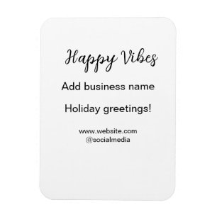 Magnet Flexible Happy vibes Noël voeux de vacances business y