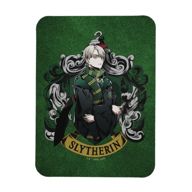 Magnet Flexible HARRY POTTER™ | Anime Draco Malfoy House Crest (Vertical)