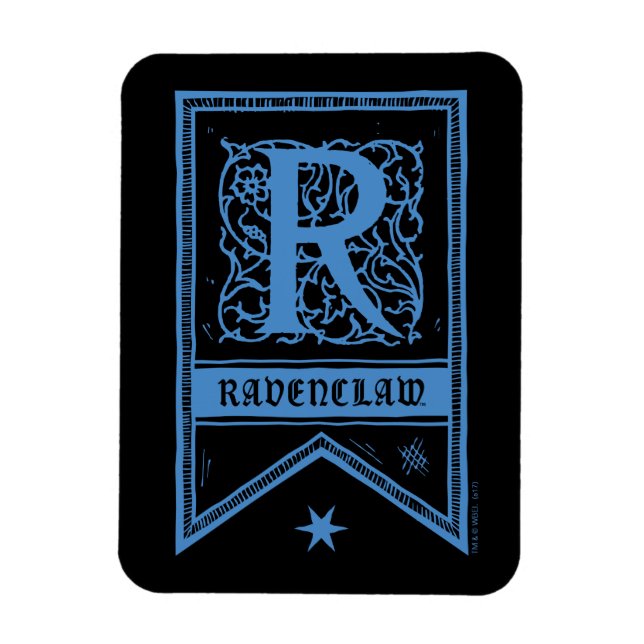 Magnet Flexible Harry Potter | Bannière de monogramme de Ravenclaw (Vertical)