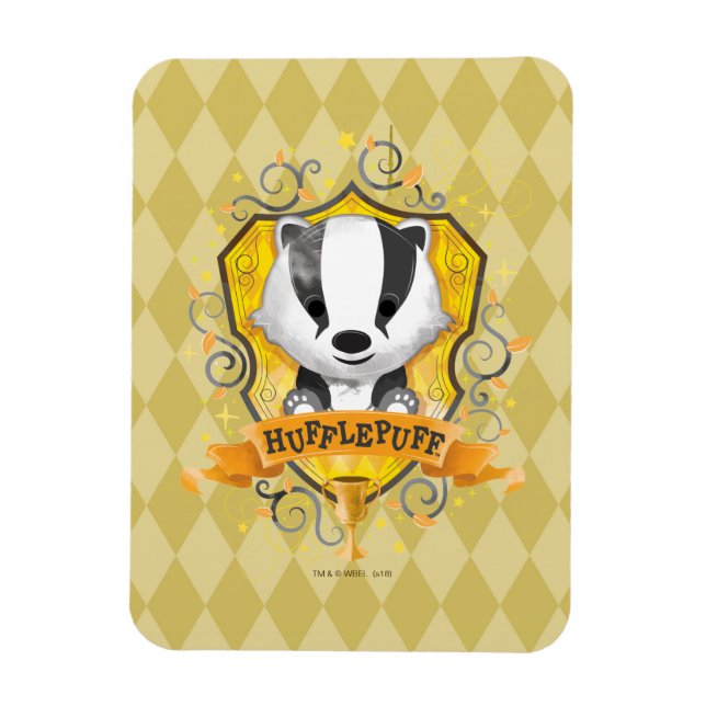 Magnet Flexible Harry Potter | Charme HUFFLEPUFF™ Crest (Vertical)