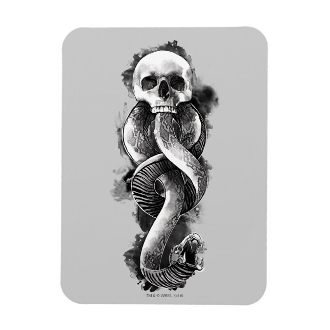 Magnet Flexible Harry Potter | Marque noire aquarelle (Vertical)