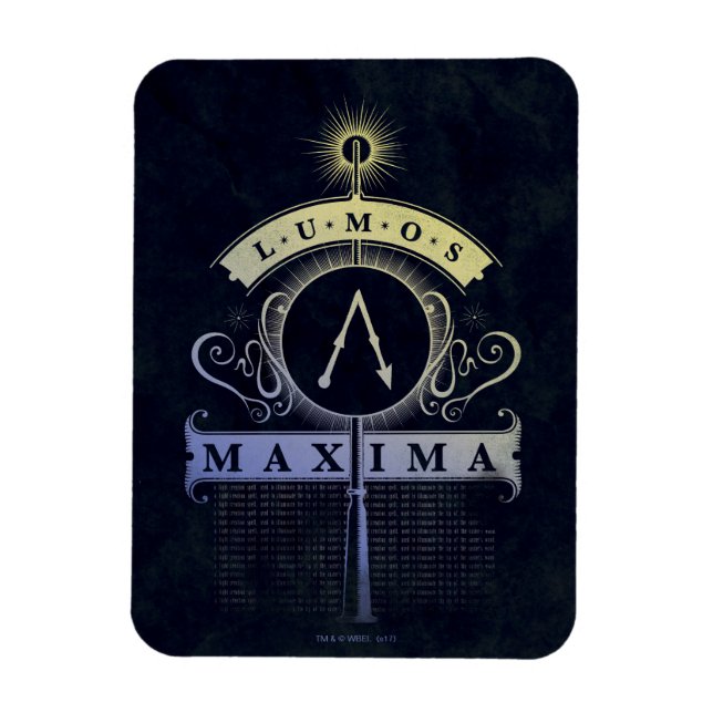 Magnet Flexible Harry Potter Spell | Lumos Maxima Graphic (Vertical)