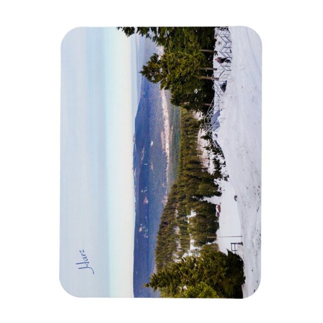 Magnet Flexible Harz dans l'aimant photo de neige (Vertical)