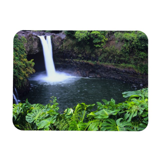 Magnet Flexible Hawaii, Big Island, Hilo, Rainbow Falls, Lush (Horizontal)