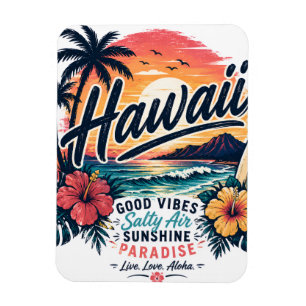 Magnet Flexible Hawaii – Bonne ambiance, air salé, paradis ensolei