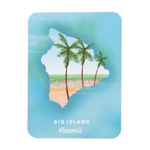 Magnet Flexible Hawaii Grande île