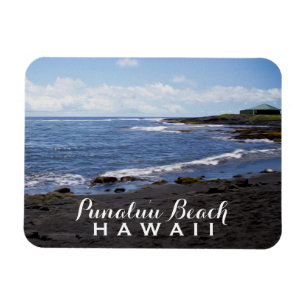 Magnet Flexible Hawaii ・ Plages de sable noir Punalu'u